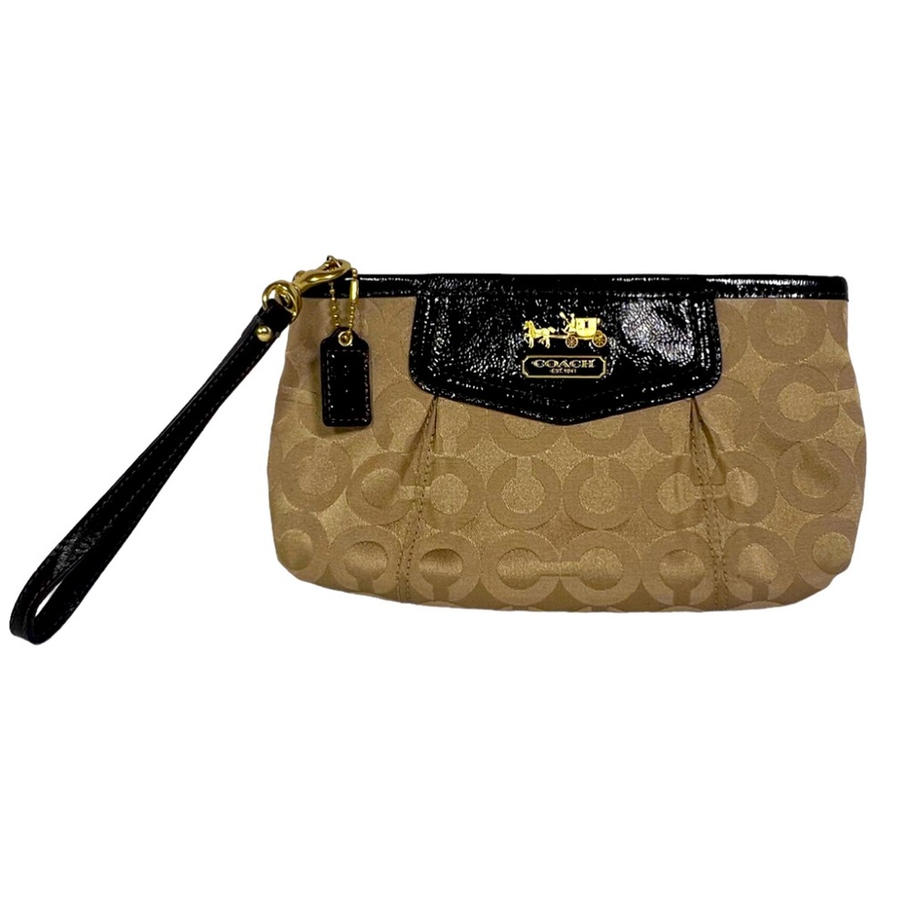 Coach Signature Wristlet Clutch